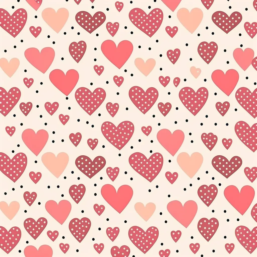 simple seamless valentines day themed pattern
